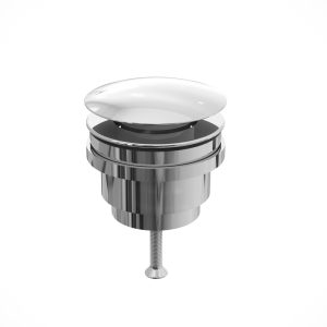 Clickwaste afvoerplug chroom 5/4 zonder overloop