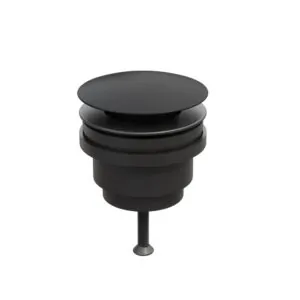 Clickwaste afvoerplug mat zwart 5/4 zonder overloop