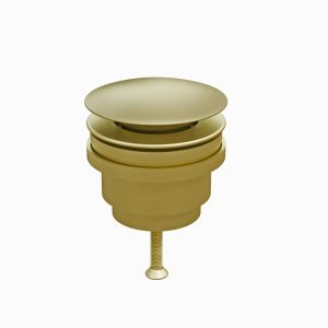 Clickwaste afvoerplug mat goud 5/4 zonder overloop