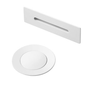 Clickwaste badafvoer inclusief overloop mat wit