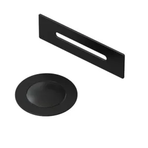 Clickwaste badafvoer inclusief overloop mat zwart