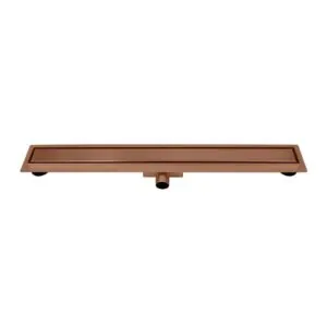 Copper RVS Douchegoot compleet met flens 70x7x6,7cm gesloten rooster