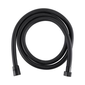 Doucheslang 150cm mat zwart Pvc Mat zwart