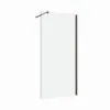 Inloopdouche Silvio 80x200 mat zwart