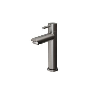 Fonteinkraan gun metal één-greeps bediening inclusief aansluitslangen