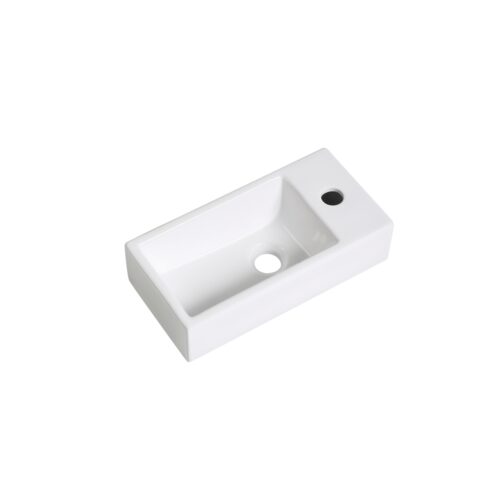 Fontein Mia 40.5x20x10.5cm glans wit rechts