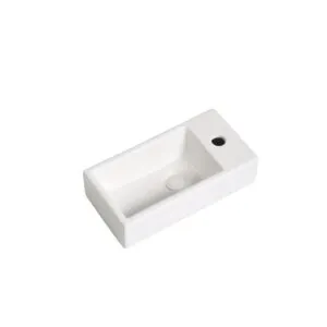 Fontein Mia 40.5x20x10.5cm mat wit inclusief afvoerplug rechts