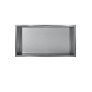 Gun metal RVS Inbouwnis 30x60x10cm