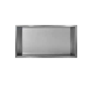 Gun metal RVS Inbouwnis 30x60x7cm