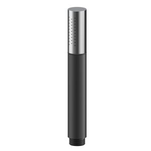 Staafhanddouche 1 stand mat zwart Pvc Chroom