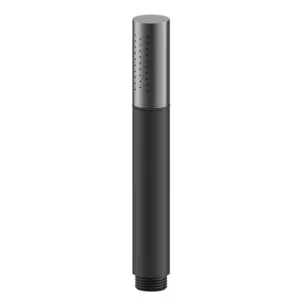 Staafhanddouche 1 stand mat zwart Pvc Gun metal