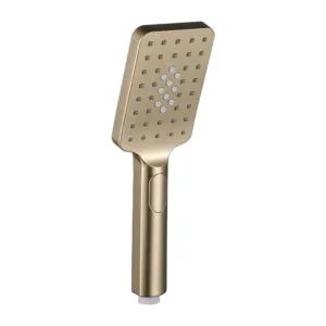 Handdouche vierkant 3 standen Mat goud