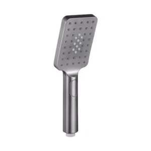 Handdouche vierkant 3 standen Gun metal