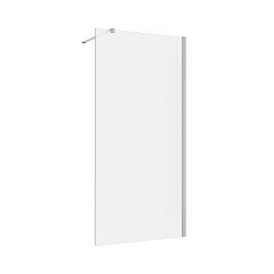 Inloopdouche 90x200 8mm Nano glas RVS serie Silvio melkglas