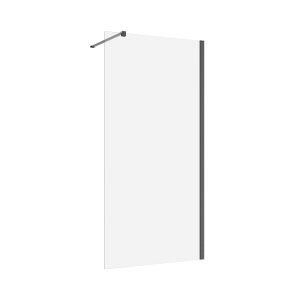 Inloopdouche 90x200 8mm Nano glas gun metal serie Silvio