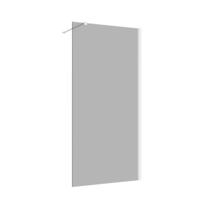 Inloopdouche 90x200 8mm Nano glas mat wit serie Silvio rookglas