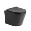 Hangend toilet Julio mat zwart