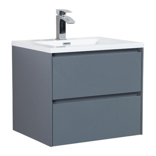 Badkamermeubel nero 60cm mat grijs