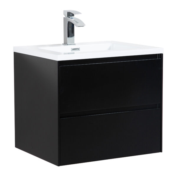 Badkamermeubel nero 60cm mat zwart