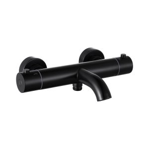 Thermostatische opbouw badkraan Mat zwart