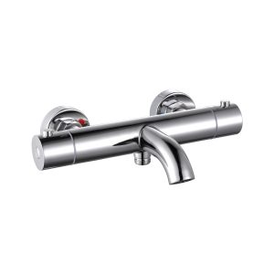 Thermostatische opbouw badkraan Chroom