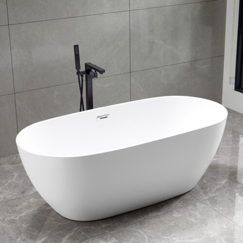 Vrijstaand bad Silvan 170x81x58cm mat wit