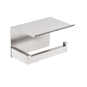 Wc-rolhouder RVS met planchet