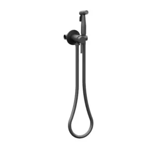 Bidetset met handdouche gun metal warm/koud