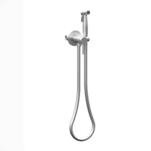 Bidetset met handdouche volledig rvs warm/koud