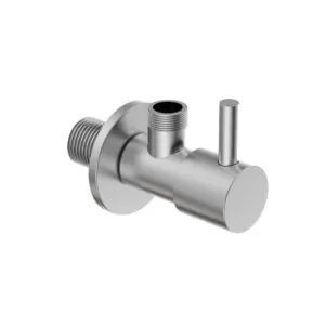 Hoekstopkraan 1/2x3/8 mm met rozet Rvs