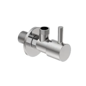 Hoekstopkraan 1/2x3/8 mm met rozet Chroom