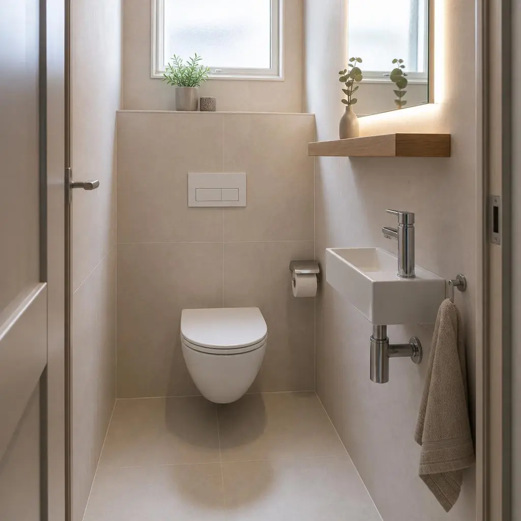 Kleine toiletruimte inrichten