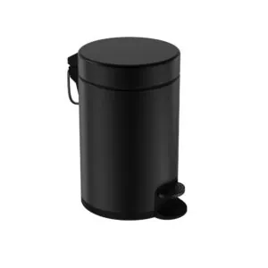 Pedaalemmer 3L softclose mat zwart