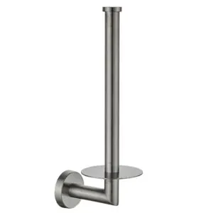 Dubbele reserve rolhouder gun metal rond
