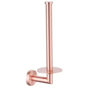 Dubbele reserve rolhouder rosé goud rond