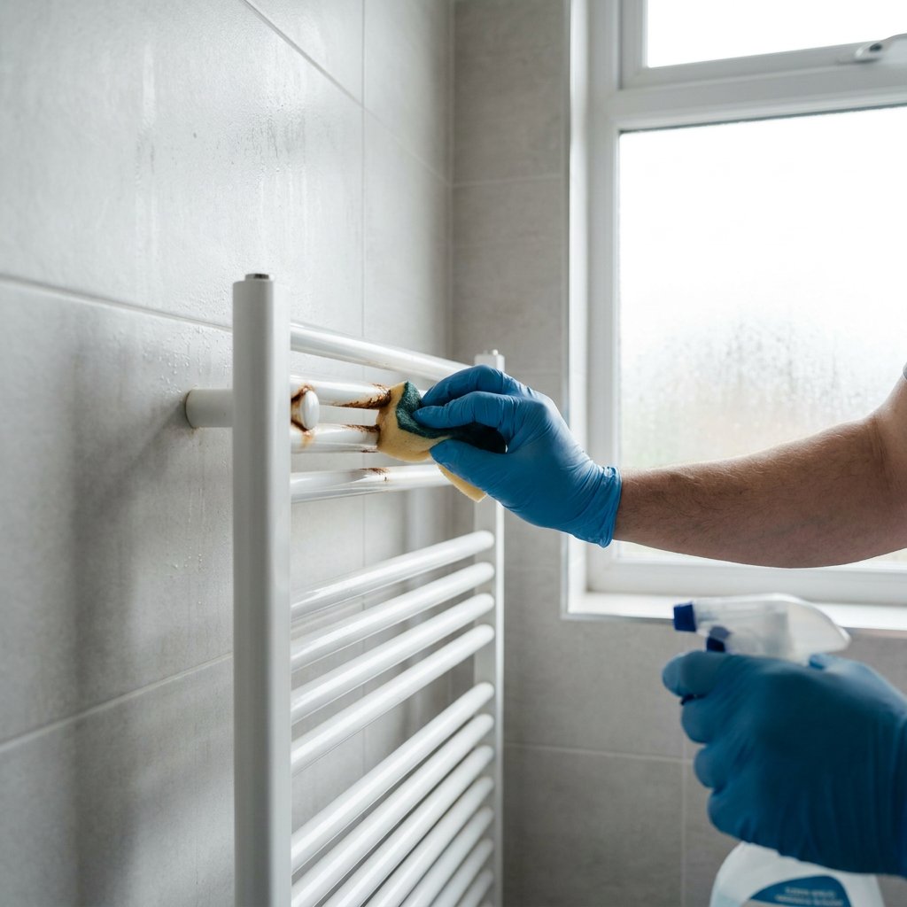 Roest op radiator badkamer
