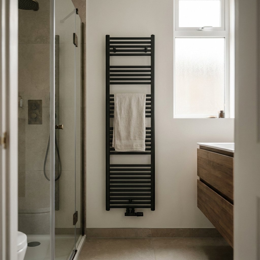 smalle badkamer radiator